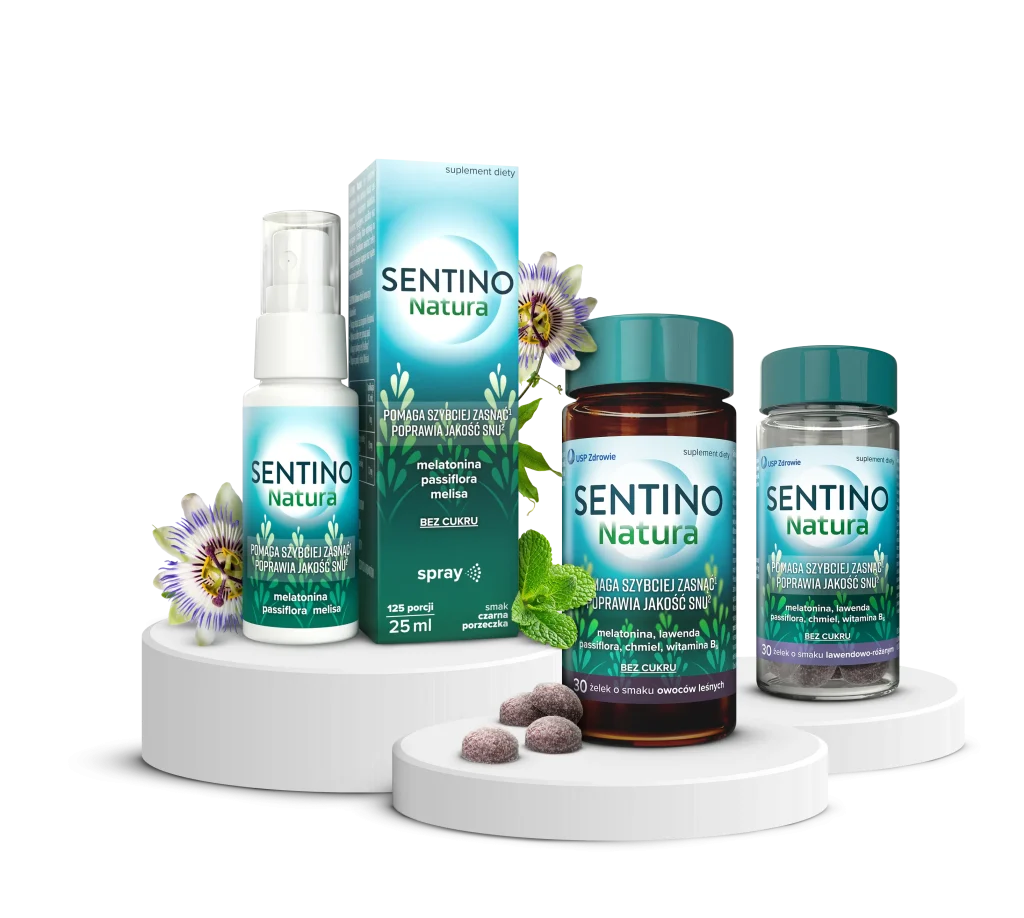 SENTINO Natura – suplementy diety wspierające sen.