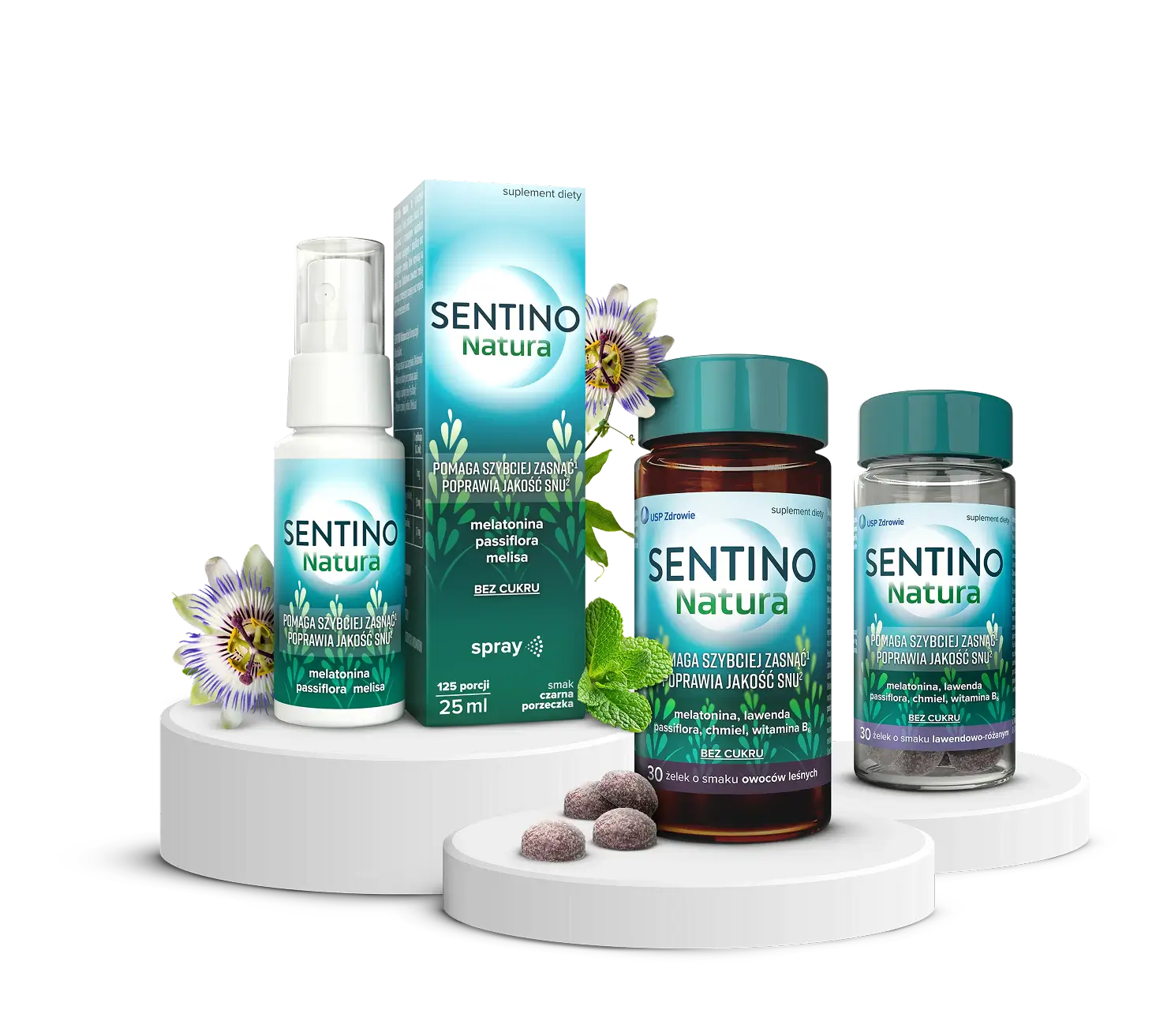 SENTINO Natura – suplementy diety wspierające sen.